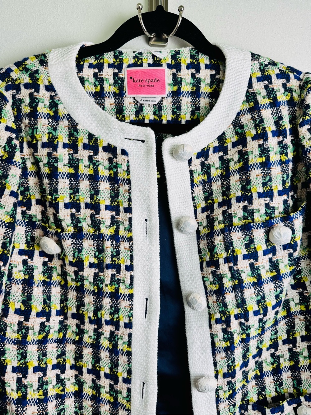 KATE SPADE Tweed Pattern Evening Jacket - Picture 6 of 13